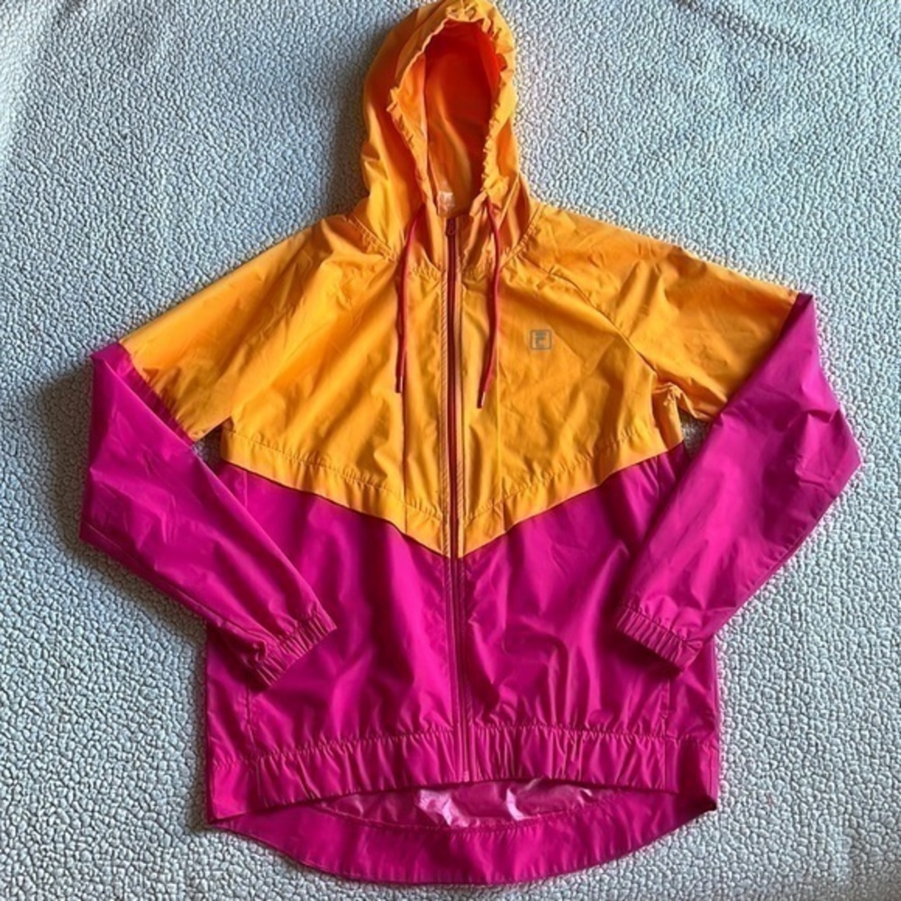 Fila Women’s Pink and Orange Windbreaker Jacket